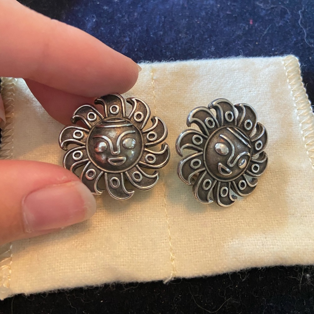 RARE James Avery sun earrings